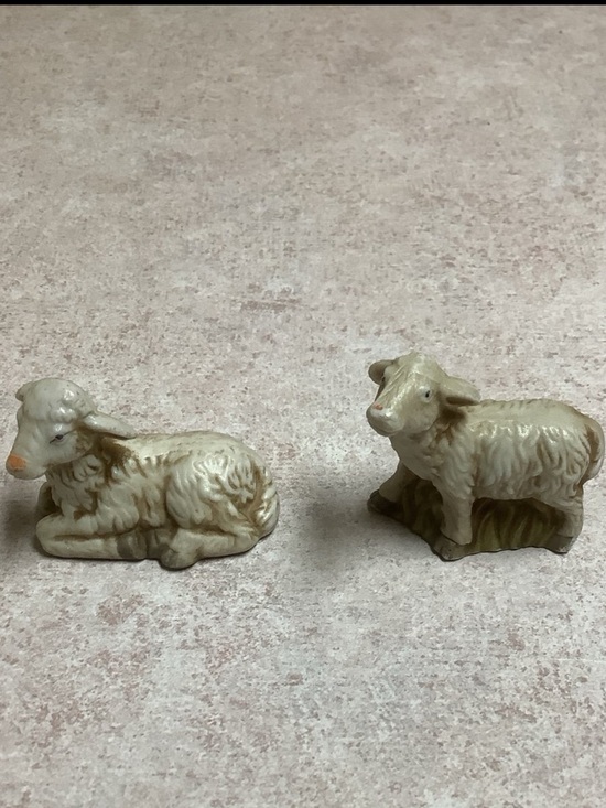 Other - Nativity Sheep Set, Ceramic Sheep For Nativity Set , Christmas Decor